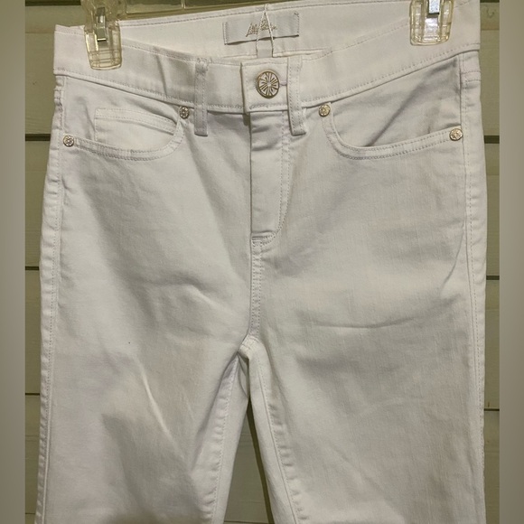 NWT Lily Pulitzer South Ocean High Rise Skinny Jeans In Resort White SZ 0/26 - Picture 8 of 14